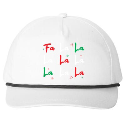 Fa La La Christmas Singer Great Gift Snapback Five-Panel Rope Hat