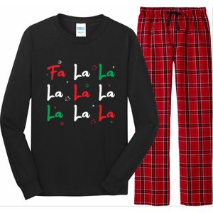 Fa La La Christmas Singer Great Gift Long Sleeve Pajama Set