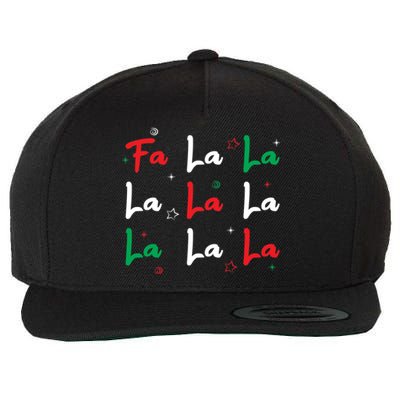 Fa La La Christmas Singer Great Gift Wool Snapback Cap