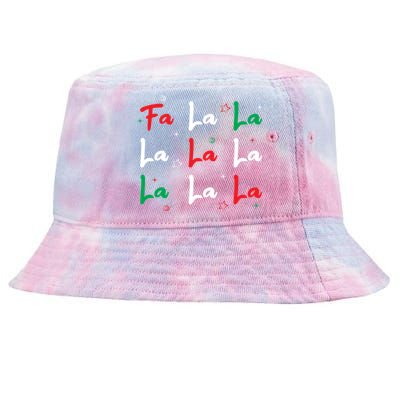 Fa La La Christmas Singer Great Gift Tie-Dyed Bucket Hat