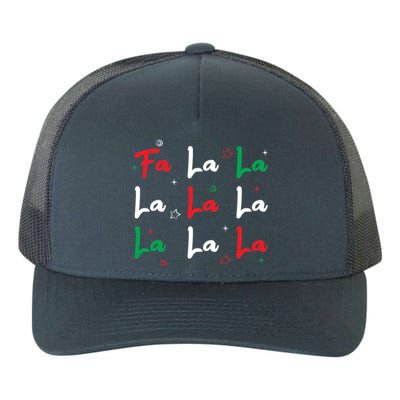 Fa La La Christmas Singer Great Gift Yupoong Adult 5-Panel Trucker Hat