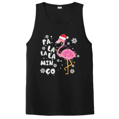 Fa La La La Mingo Christmas Day Pink Flamingo Merry Xmas Gift PosiCharge Competitor Tank