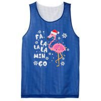 Fa La La La Mingo Christmas Day Pink Flamingo Merry Xmas Gift Mesh Reversible Basketball Jersey Tank