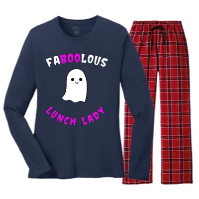 Faboolous Lunch Lady Women's Long Sleeve Flannel Pajama Set 