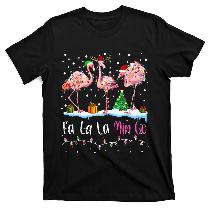 Fa La La La Mingo Flamingo Christmas T-Shirt