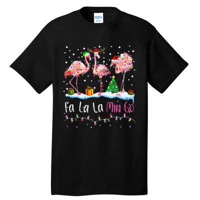 Fa La La La Mingo Flamingo Christmas Tall T-Shirt