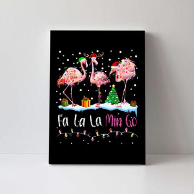 Fa La La La Mingo Flamingo Christmas Canvas