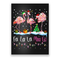 Fa La La La Mingo Flamingo Christmas Poster