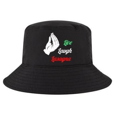 Funny Live Laugh Lasagna Tshirt Funny Lasagna Lovers Cool Comfort Performance Bucket Hat
