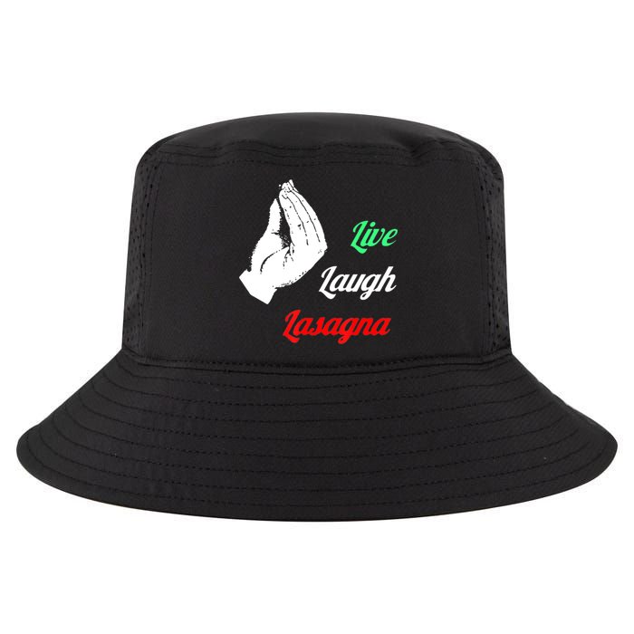 Funny Live Laugh Lasagna Tshirt Funny Lasagna Lovers Cool Comfort Performance Bucket Hat