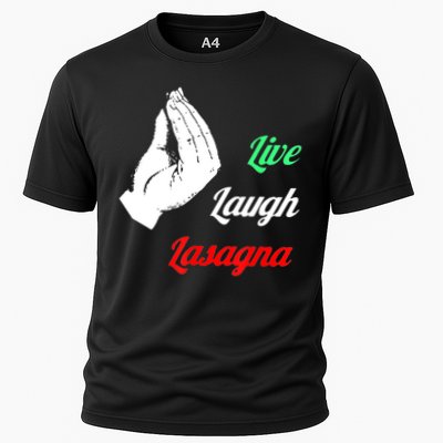 Funny Live Laugh Lasagna Tshirt Funny Lasagna Lovers Performance Shirt