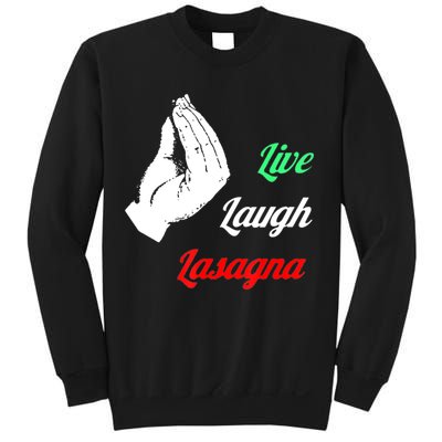 Funny Live Laugh Lasagna Tshirt Funny Lasagna Lovers Sweatshirt