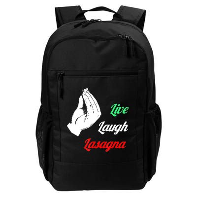 Funny Live Laugh Lasagna Tshirt Funny Lasagna Lovers Backpack