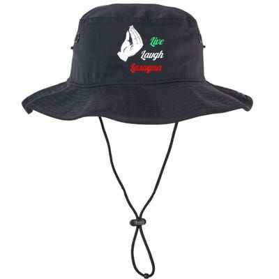 Funny Live Laugh Lasagna Tshirt Funny Lasagna Lovers Bucket Hat
