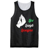 Funny Live Laugh Lasagna Tshirt Funny Lasagna Lovers Mesh Reversible Basketball Jersey Tank