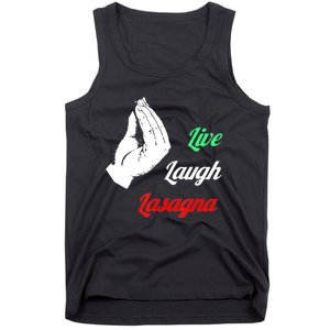 Funny Live Laugh Lasagna Tshirt Funny Lasagna Lovers Tank Top