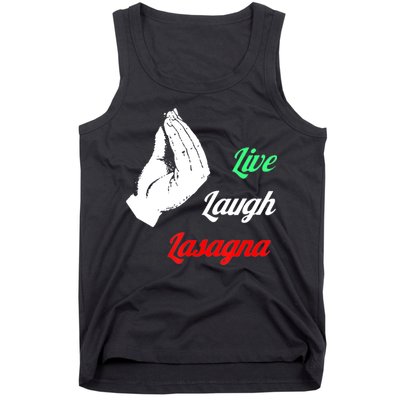 Funny Live Laugh Lasagna Tshirt Funny Lasagna Lovers Tank Top