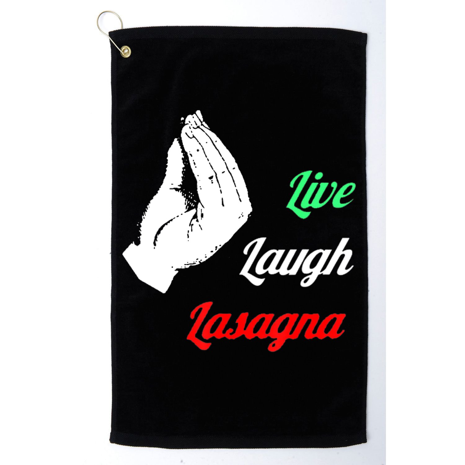 Funny Live Laugh Lasagna Tshirt Funny Lasagna Lovers Golf Towel