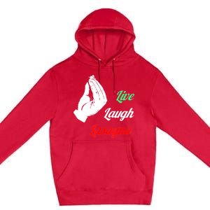 Funny Live Laugh Lasagna Tshirt Funny Lasagna Lovers Premium Pullover Hoodie