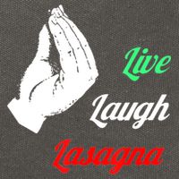Funny Live Laugh Lasagna Tshirt Funny Lasagna Lovers Cotton Canvas Backpack