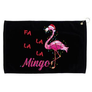 Fa La La La Mingo Flamingo Christmas Lights Merry Xmas Day Cool Gift Grommeted Golf Towel