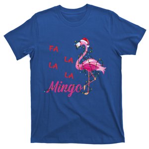 Fa La La La Mingo Flamingo Christmas Lights Merry Xmas Day Cool Gift T-Shirt