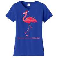 Fa La La La Mingo Flamingo Santa Pink Ugly Christmas Sweater Women's T-Shirt