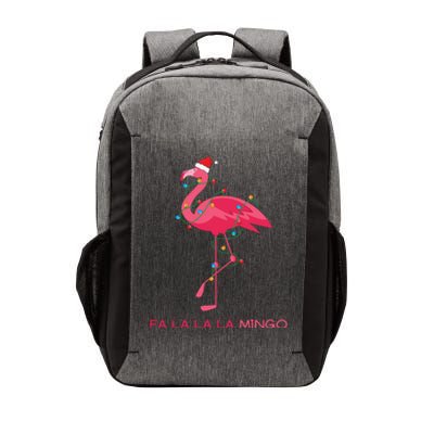 Fa La La La Mingo Flamingo Santa Pink Ugly Christmas Sweater Vector Backpack