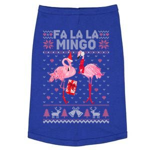 Fa La La La Mingo Flamingo Santa Pink Ugly Christmas Gift Doggie Tank