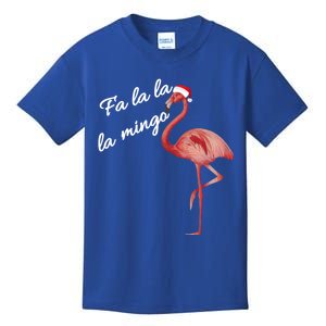 Fa La La La Mingo Flamingo Christmas Xmas Gift Kids T-Shirt