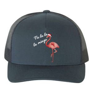 Fa La La La Mingo Flamingo Christmas Xmas Gift Yupoong Adult 5-Panel Trucker Hat