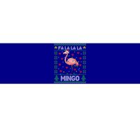 Fa La La La Mingo Funny Flamingo Ugly Christmas Sweater Gift Bumper Sticker