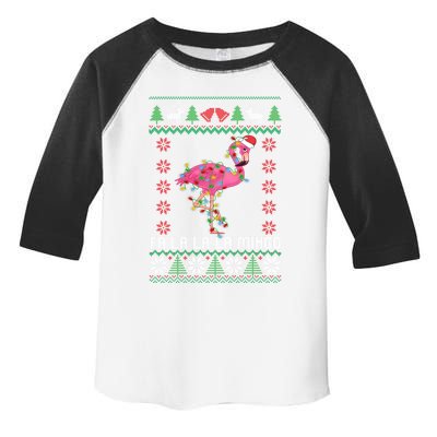 Fa La La La Mingo Funny Flamingo Ugly Christmas Sweater Cool Gift Toddler Fine Jersey T-Shirt