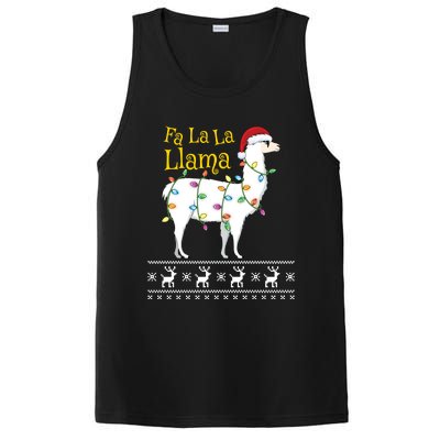 Fa La La Llama Christmas Funny Ugly Christmas Sweater Gift PosiCharge Competitor Tank