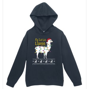 Fa La La Llama Christmas Funny Ugly Christmas Sweater Gift Urban Pullover Hoodie