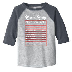 Funny Lunch Lady Nutrition Facts School Cafeteria Cooks Gift Toddler Fine Jersey T-Shirt