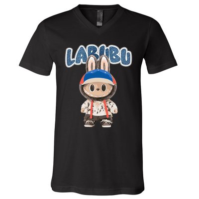 Funny Labubu Lover Cute Labubu The Monsters Party V-Neck T-Shirt