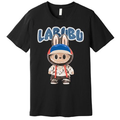 Funny Labubu Lover Cute Labubu The Monsters Party Premium T-Shirt