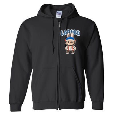 Funny Labubu Lover Cute Labubu The Monsters Party Full Zip Hoodie