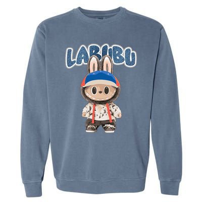 Funny Labubu Lover Cute Labubu The Monsters Party Garment-Dyed Sweatshirt