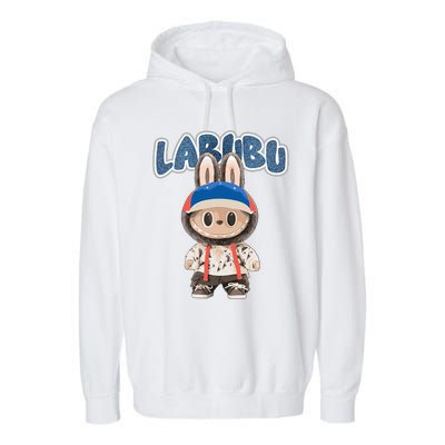 Funny Labubu Lover Cute Labubu The Monsters Party Garment-Dyed Fleece Hoodie