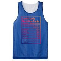 Funny Lunch Lady Nutrition Facts School Cafeteria Cooks Cool Gift Mesh Reversible Basketball Jersey Tank