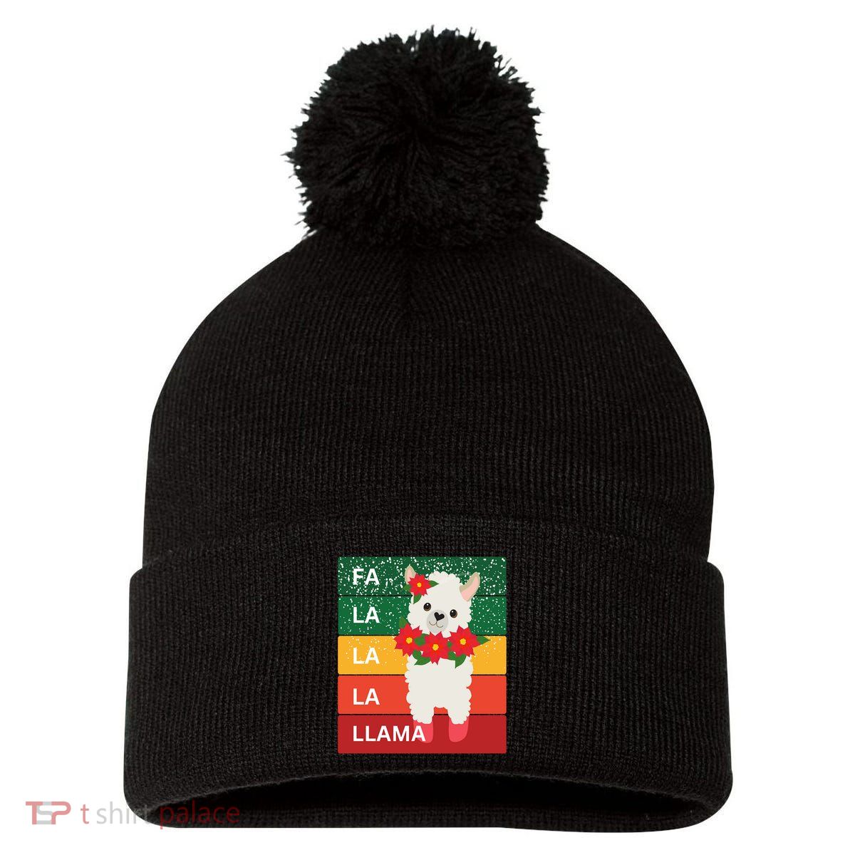Fa La La Lama Alpaca Pom Pom 12in Knit Beanie