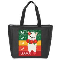 Fa La La Lama Alpaca Zip Tote Bag