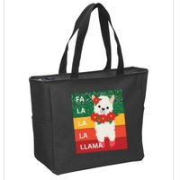 Fa La La Lama Alpaca Zip Tote Bag