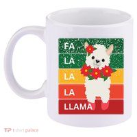 Fa La La Lama Alpaca 11oz C Handle Ceramic Mug