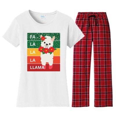 Fa La La Lama Alpaca Women's Flannel Pajama Set