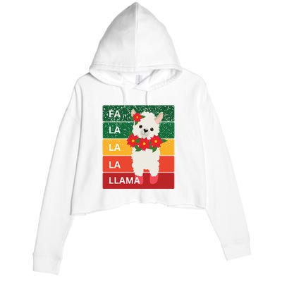 Fa La La Lama Alpaca Crop Fleece Hoodie