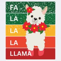 Fa La La Lama Alpaca Mesh Reversible Basketball Jersey Tank