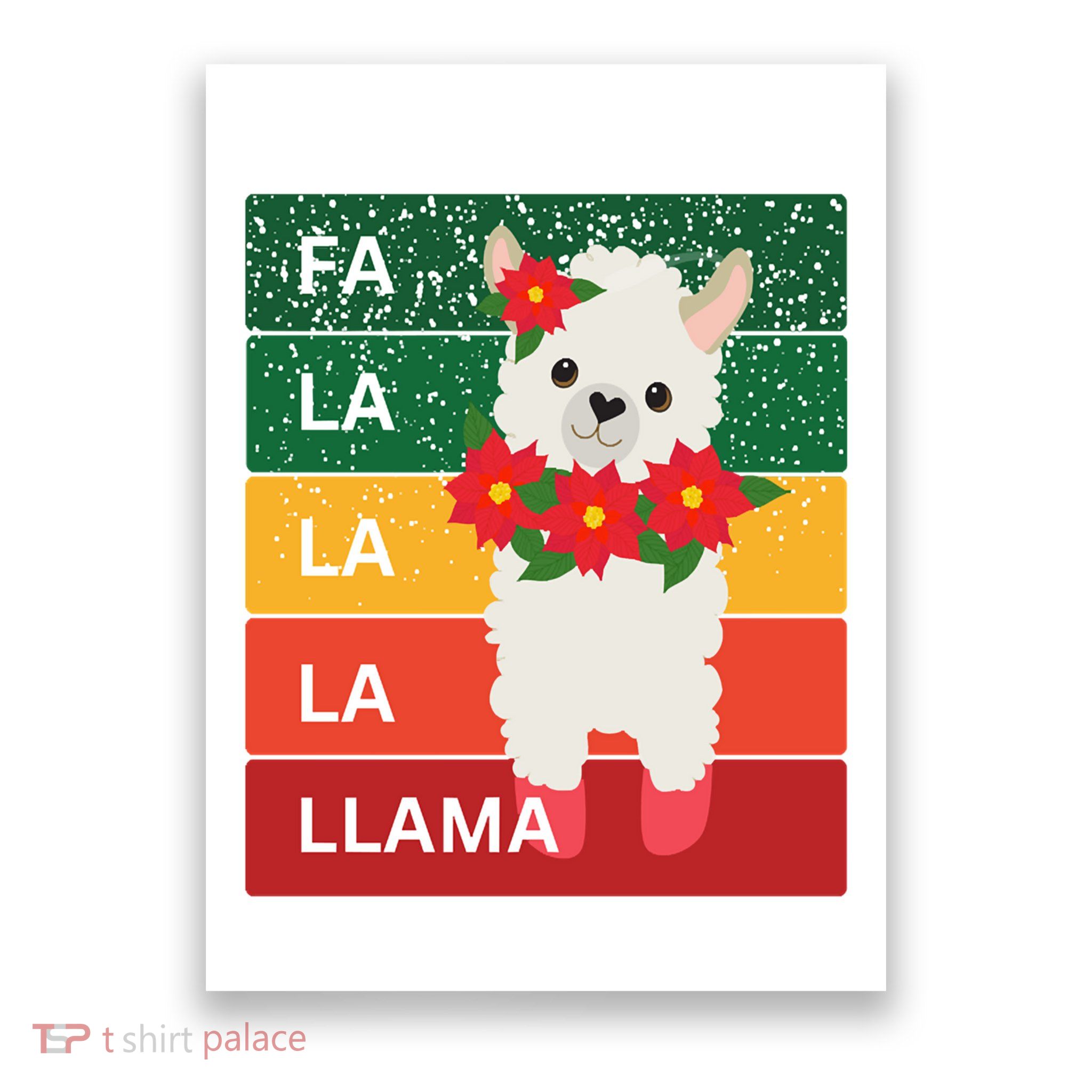 Fa La La Lama Alpaca Poster